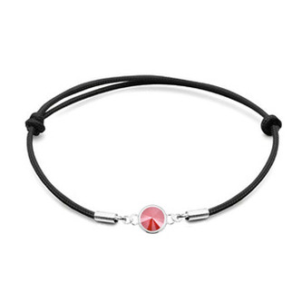 SX129-RR Stříbrný náramek s Crystals from Swarovski® Royal Red