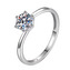 MN519-57 Stříbrný zásnubní prsten MOISSANIT