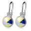 CS1020-AB Dětské stříbrné náušnice, Crystals from SWAROVSKI® Crystal AB