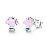 DN-0044 Dětské stříbrné náušnice rybičky