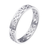 NB-5545-52 Stříbrný prsten s ornamenty