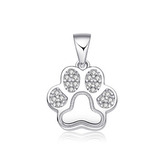 NB-4510 Stříbrný přívěsek psí tlapka - zvířátka