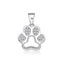 NB-4510 Stříbrný přívěsek psí tlapka - zvířátka