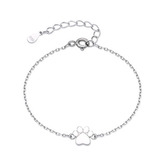 DN-0117 Dětský stříbrný náramek psí tlapička