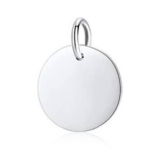 ZB31020 Stříbrný přívěsek destička kulatá