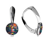 NBP37-OP32 Stříbrné opálové náušnice