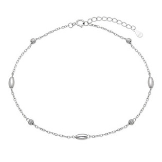 NB-6047 Stříbrný náramek na nohu