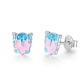 DN-0033 Dětské stříbrné náušnice sloníci