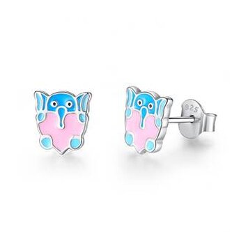 DN-0033 Dětské stříbrné náušnice sloníci