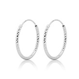 NB-3071-12 Zlacené stříbrné náušnice kruhy 12 mm