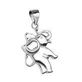 NB-4067 Stříbrný přívěšek - slon - zvířátka