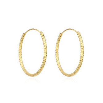 NB-3118-30 Zlacené stříbrné náušnice kruhy 30 mm