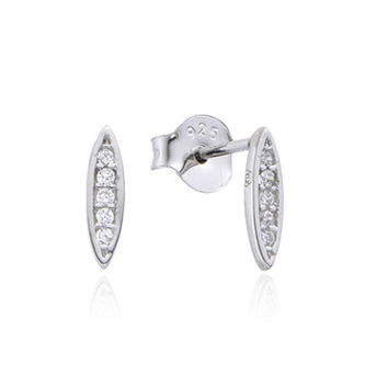 NB-3865 Stříbrné náušnice se zirkony