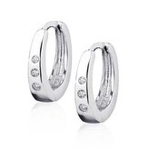 NB-3236 Stříbrné náušnice kroužky