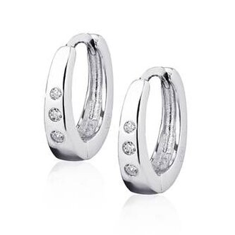 NB-3236 Stříbrné náušnice kroužky