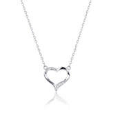 NB-2383 Střibrný náhrdelník srdce