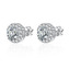 NB-3829 Stříbrné šroubovací náušnice se zirkony