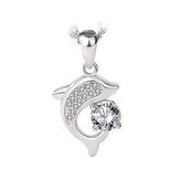 NB-4150 Stříbrný přívěšek - delfín - mořské