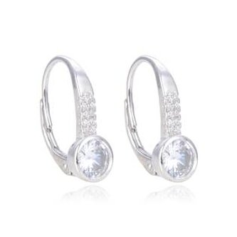 NB-3474 Stříbrné náušnice na klapku