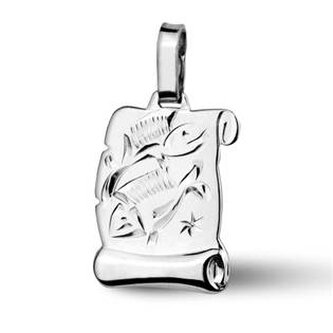 ZB51587-03 Stříbrný přívěsek znamení RYBY - znamení zvěrokruhu