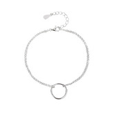 NB-1211 Stříbrný náramek s kolečkem