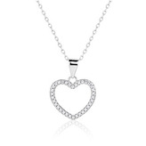 NB-2436 Střibrný náhrdelník srdce