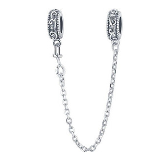 S0004 Stříbrný bezpečnostní řetízek na náramek