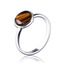 NBP86-56 Stříbrný prsten Tygří oko