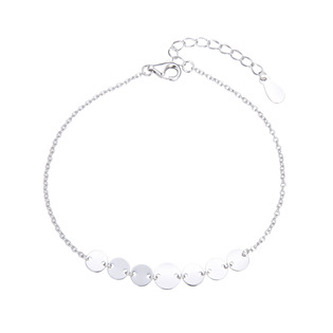 NB-1163 Stříbrný náramek s kolečky