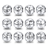 B0638-04 Stříbrný přívěsek korálek znamení zvěrokruhu - beran