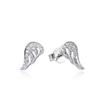 NB-3885 Stříbrné náušnice křídla