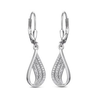 NB-3816 Visací náušnice se zirkony