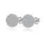 NB-3828 Stříbrné šroubovací náušnice