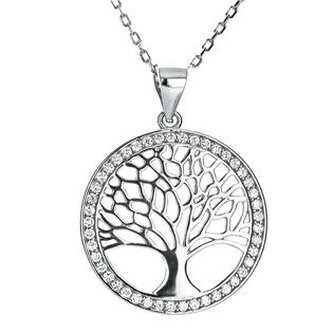NB-2110 Stříbrný náhrdelník strom života