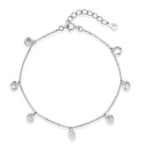 NB-1254 Stříbrný náramek s ozobnými kamínky