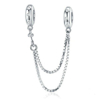 S0007 Stříbrný bezpečnostní řetízek na náramek