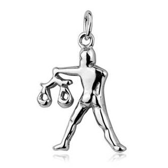 CS3001-10 Stříbrný přívěšek znamení VÁHY - znamení zvěrokruhu