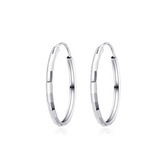 NB-3042-12 Maličké stříbrné náušnice kruhy 12 mm