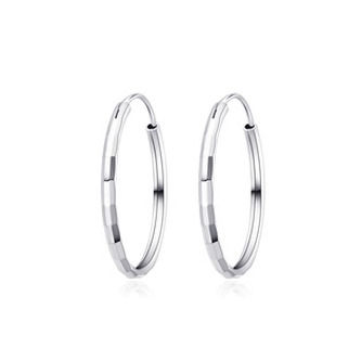 NB-3042-12 Maličké stříbrné náušnice kruhy 12 mm