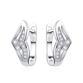 NB-3015 Stříbrné náušnice se zirkony