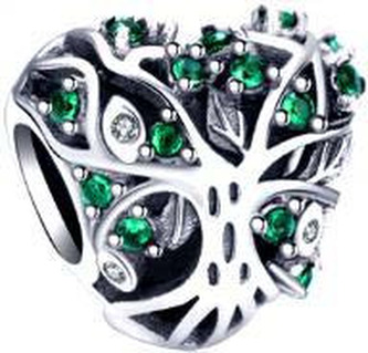 B0190 Visací stříbrný přívěšek korálek - zvířátka