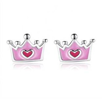 DN-0027 Dětské stříbrné náušnice korunky