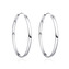 NB-3114-40 Stříbrné náušnice kruhy 40 mm