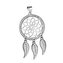 NB-4058 Stříbrný přívěšek - lapač snů