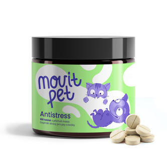 MOVit PET Antistress, 100 tablet s příchutí masa