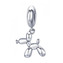 B0867 Stříbrný přívěšek korálek balónkový pejsek - zvířátka