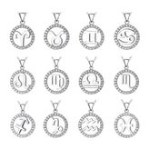 NB-4141-08 Stříbrný přívěšek - znamení horoskopu - znamení zvěrokruhu - ryby