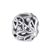 NB-8318 Stříbrný přívěšek korálek na náramek