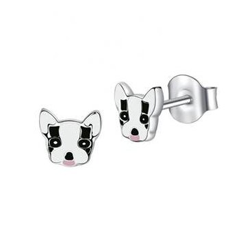 DN-0043 Dětské stříbrné náušnice pejsci - zvířátka