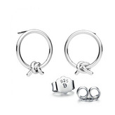 NB-3791 Stříbrné náušnice uzlíky